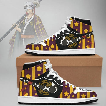 Law One Piece Air Jordan 1 High Top Shoes SMLOPA1 - Shoesmates