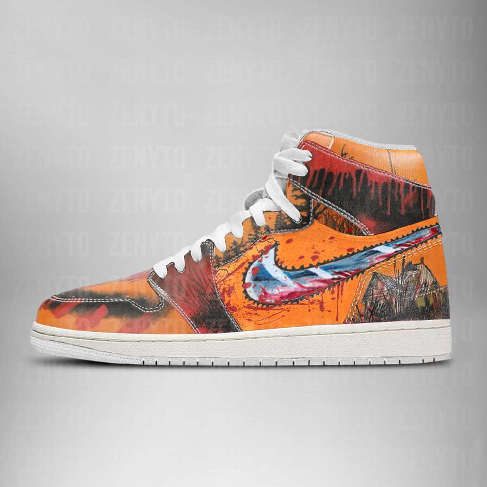 Leatherface Halloween Air Jordan 1 High Top Shoes