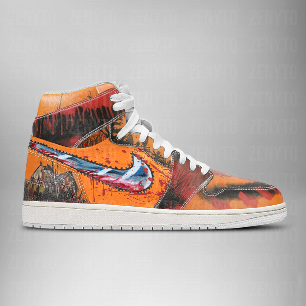 Leatherface Halloween Air Jordan 1 High Top Shoes