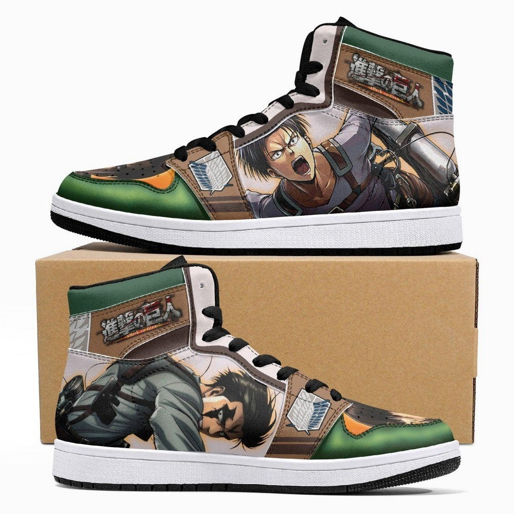 Levi Ackerman Shingeki No Kyojin JD1 High Top Shoes