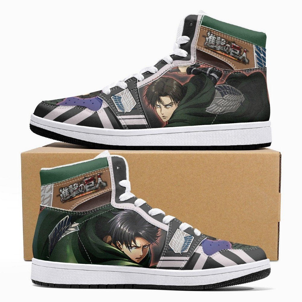 Levi Ackerman Timeskip Shingeki No Kyojin JD1 High Top Shoes