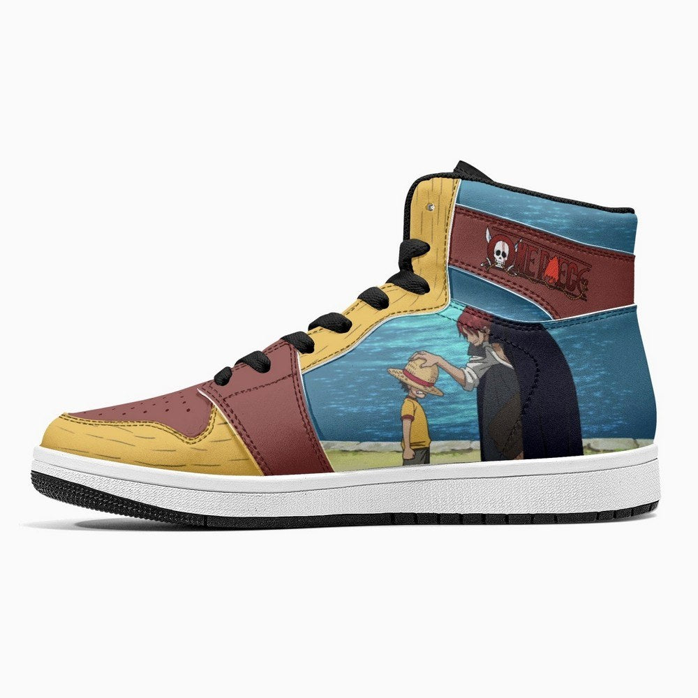 Luffy And Shanks One Piece JD1 High Top Shoes - Shoesmates