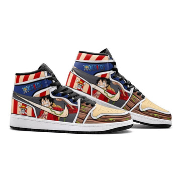 Luffy One Piece Air Jordan 1 High Top Shoes - Shoesmates