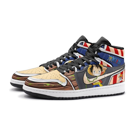 Luffy One Piece Air Jordan 1 High Top Shoes - Shoesmates