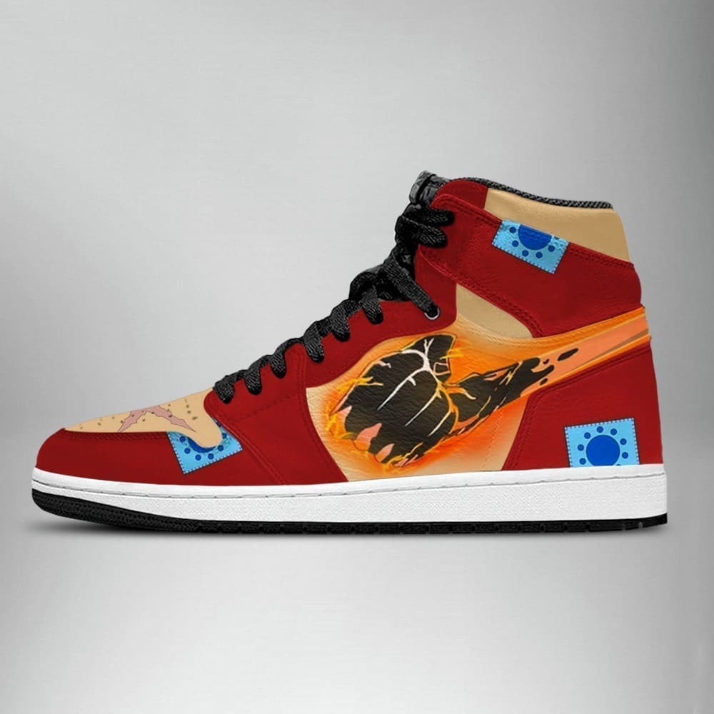 Luffy One Piece Air Jordan 1 High Top Shoes SMLOPA3 - Shoesmates