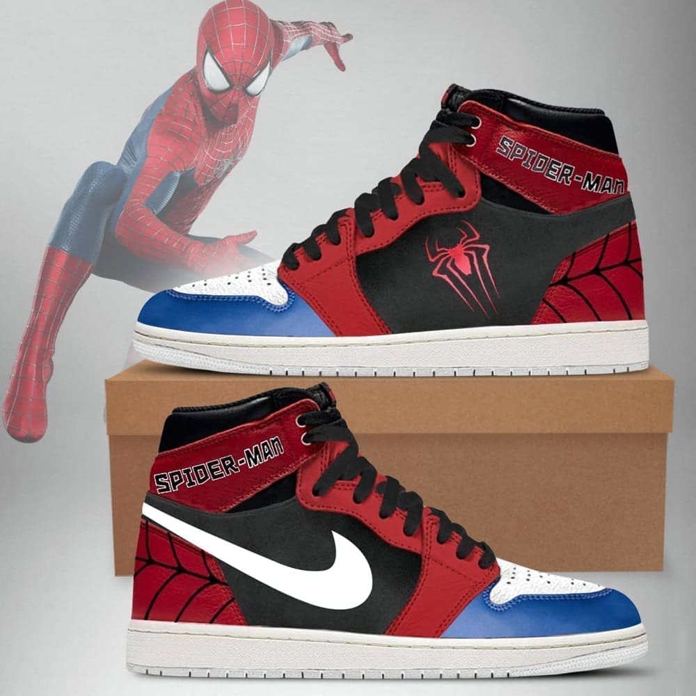 Andrew Garfield Spiderman Air Jordan 1 High Top Shoes