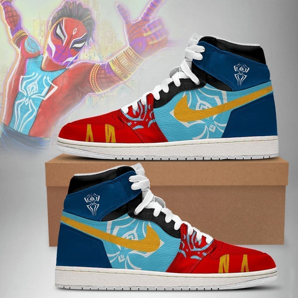 India Spider-Man Air Jordan 1 High Top Shoes SMISMA1