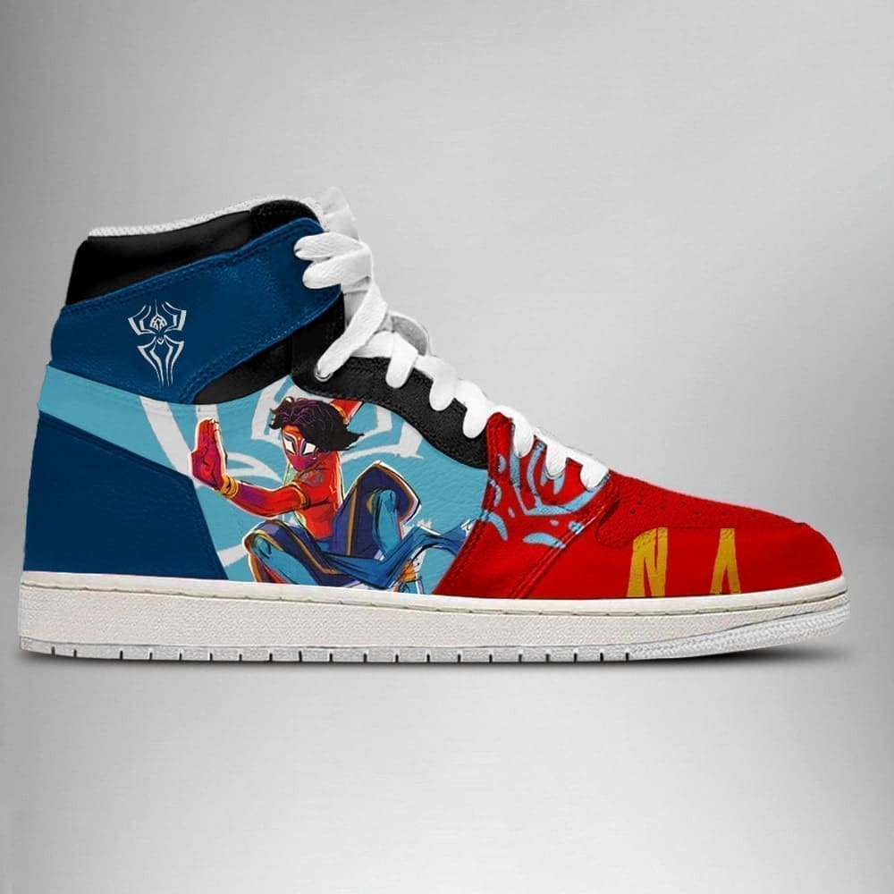 India Spider-Man Air Jordan 1 High Top Shoes SMISMA2