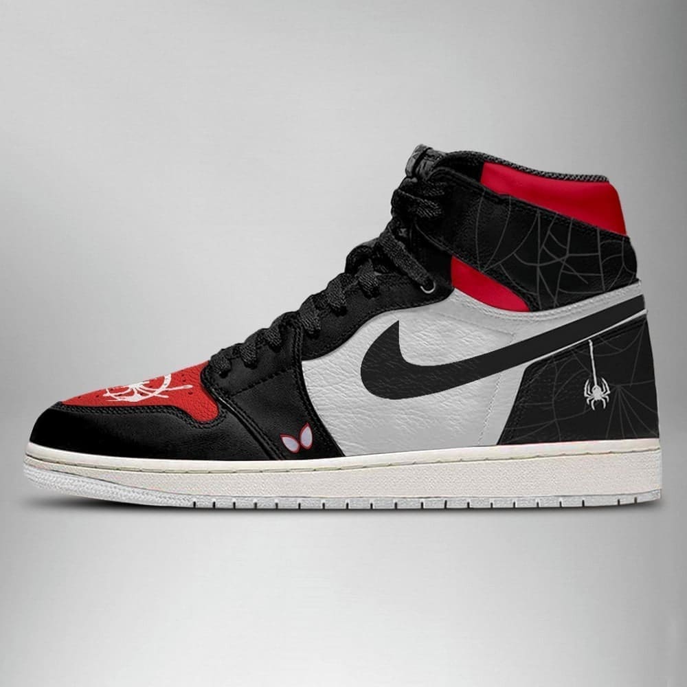 Spider-Man Miles Morales Air Jordan 1 High Top Shoes