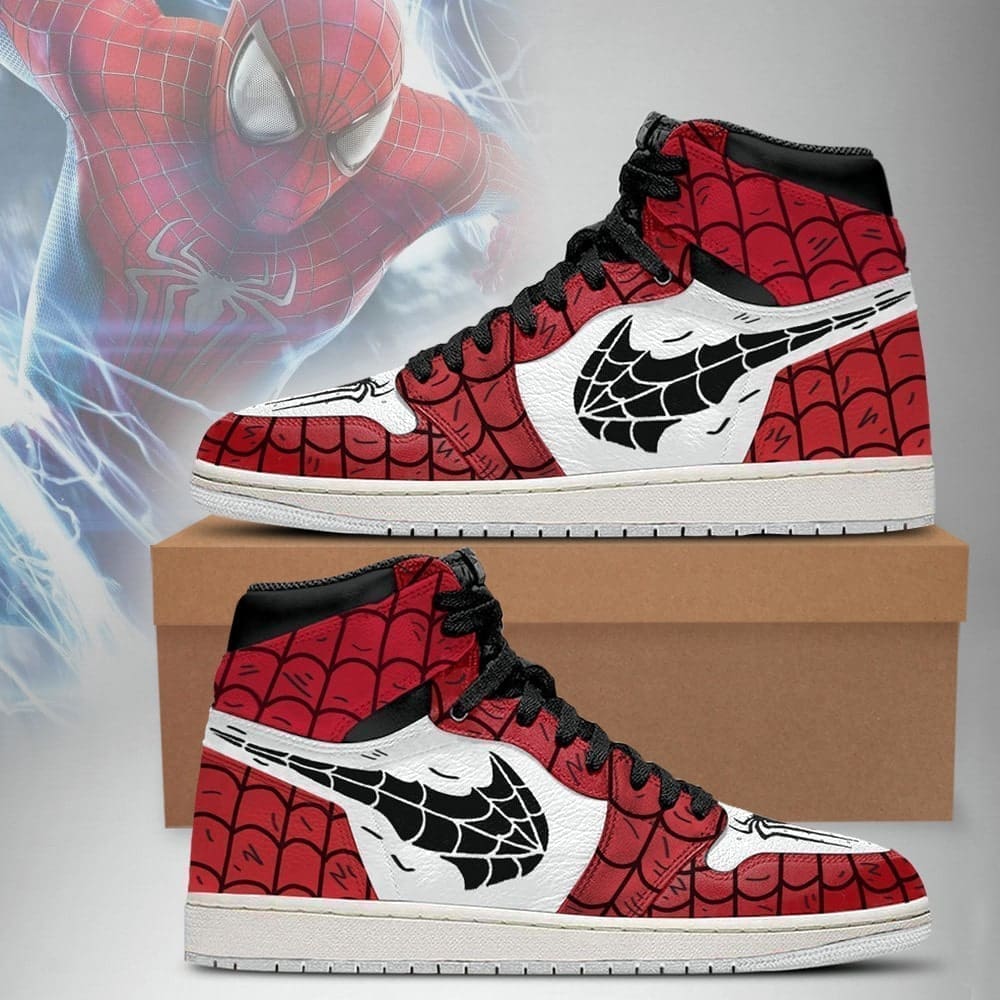 Spider-Man Andrew Air Jordan 1 High Top Shoes SMSMAA1