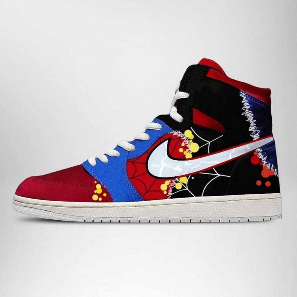 Spiderman Miles Morales Air Jordan 1 High Top Shoes SMSMMA1