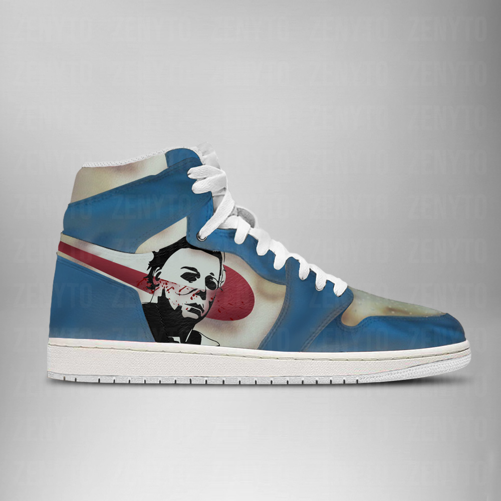 Michael Myers Halloween Air Jordan 1 High Top Shoes Version 2