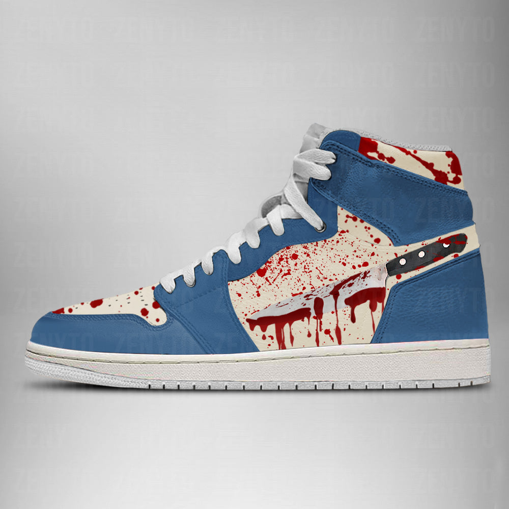 Michael Myers Halloween Air Jordan 1 High Top Shoes Version 3