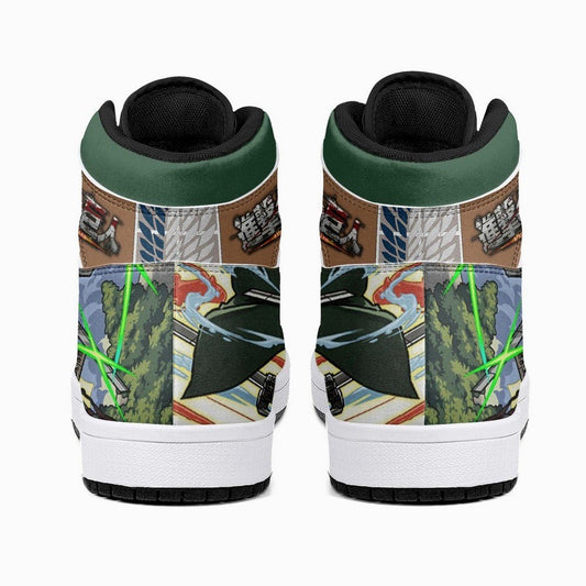 Mikasa Ackerman Survey Corps Shingeki No Kyojin JD1 High Top Shoes