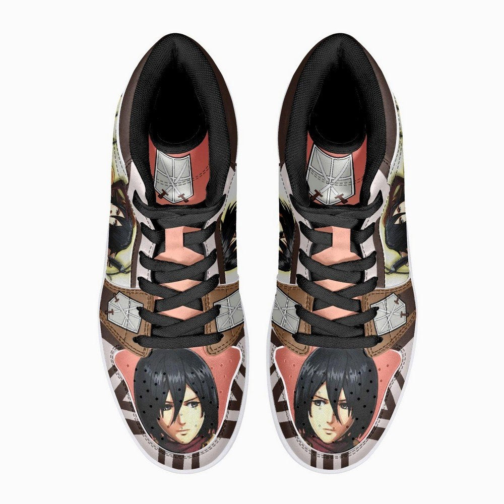 Mikasa Ackerman Training Corps Shingeki No Kyojin JD1 High Top Shoes