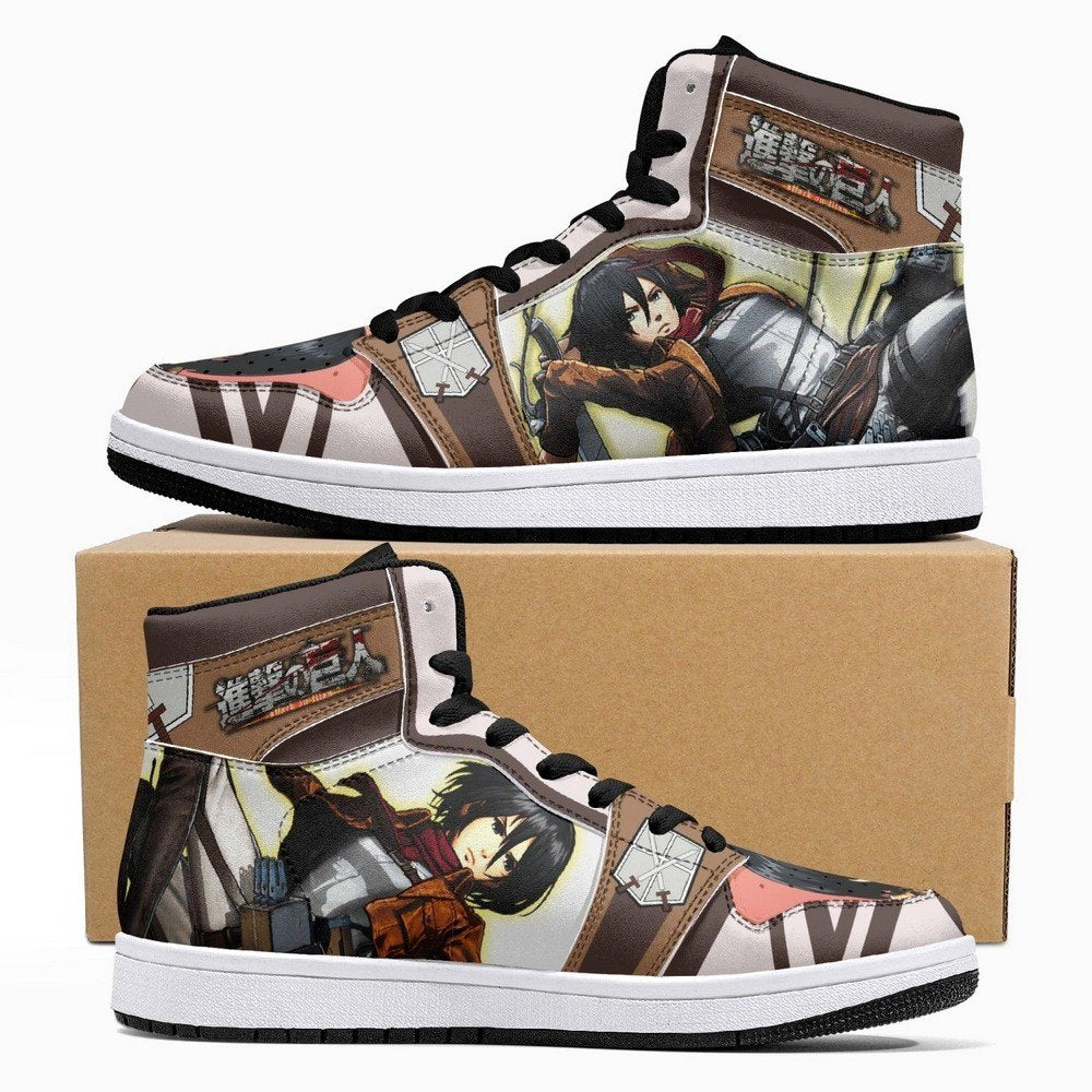 Mikasa Ackerman Training Corps Shingeki No Kyojin JD1 High Top Shoes