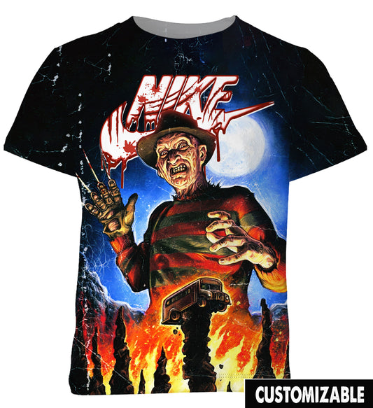 Halloween Gift For Freddy Krueger Fan Funny Freddy Murder Horror Movie shirt Killers Shirts Adult And Kid Tshirt VA