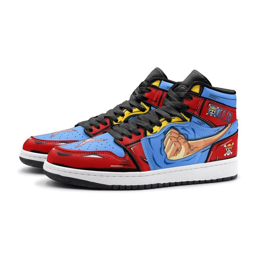 Monkey D. Luffy Fist One Piece Air Jordan 1 High Top Shoes - Shoesmates