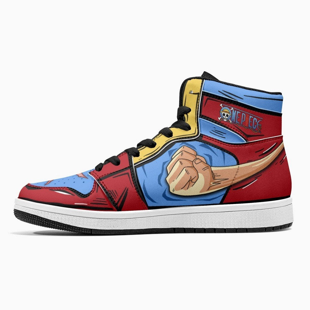 Monkey D. Luffy Fist One Piece JD1 High Top Shoes - Shoesmates