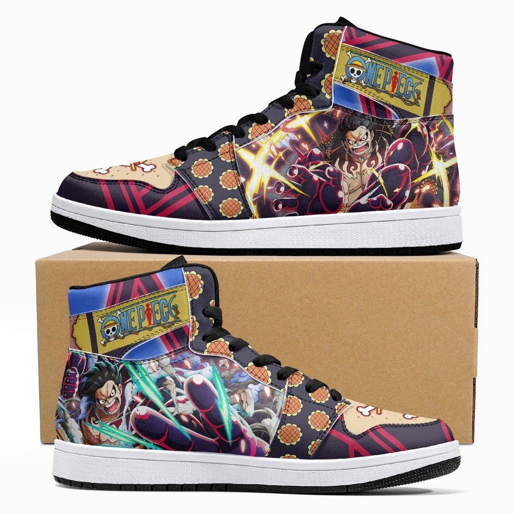 Monkey D. Luffy Gear 4th Bound Man One Piece JD1 High Top Shoes - Shoesmates