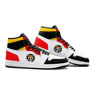 Monkey D. Luffy One Piece Air Jordan 1 High Top Shoes - Shoesmates