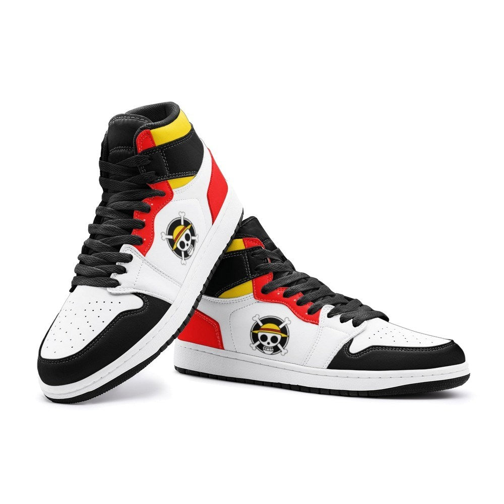 Monkey D. Luffy One Piece Air Jordan 1 High Top Shoes - Shoesmates