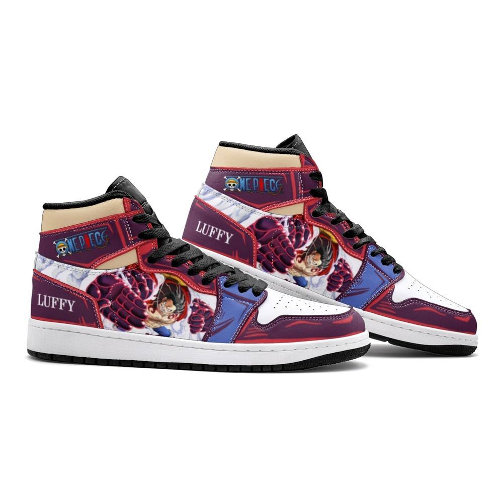 Monkey God Luffy One Piece Air Jordan 1 High Top Shoes - Shoesmates