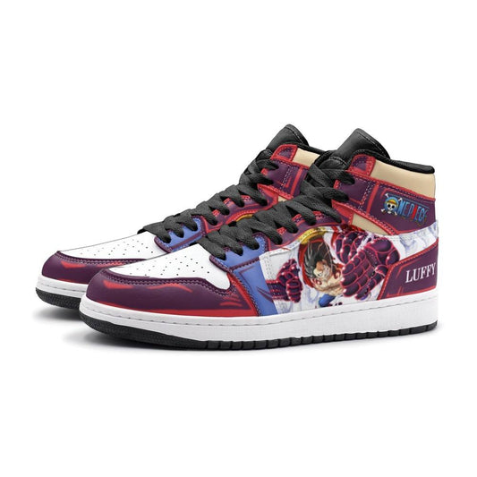 Monkey God Luffy One Piece Air Jordan 1 High Top Shoes - Shoesmates