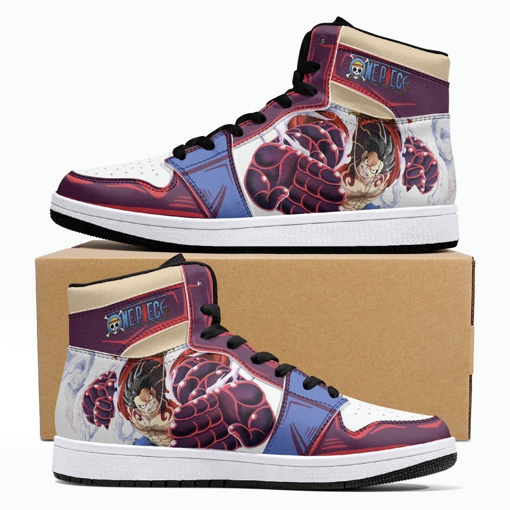 Monkey God Luffy One Piece JD1 High Top Shoes - Shoesmates