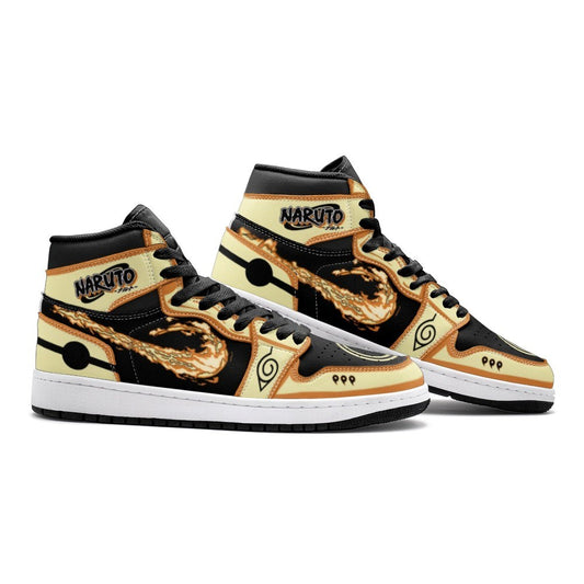 Nine-Tails Chakra Mode Naruto Shippuden Air Jordan 1 High Top Shoes