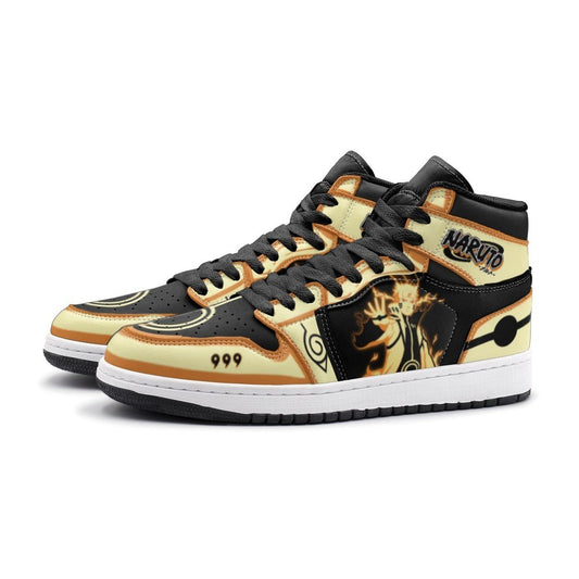 Nine-Tails Chakra Mode Naruto Shippuden Air Jordan 1 High Top Shoes