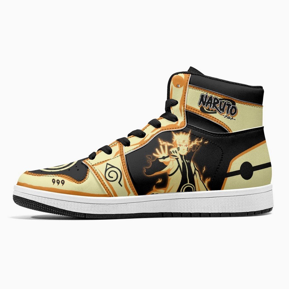 Nine-Tails Chakra Mode Ninja Shippuden JD1 High Top Shoes