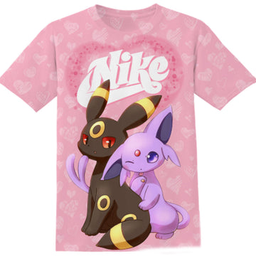 Espeon and Umbreon Pokemon Gifts For Fan Tshirt Adult And Kid Tshirt HG