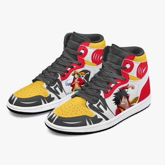 One Piece Luffy AJ1 High Top Shoes - Shoesmates