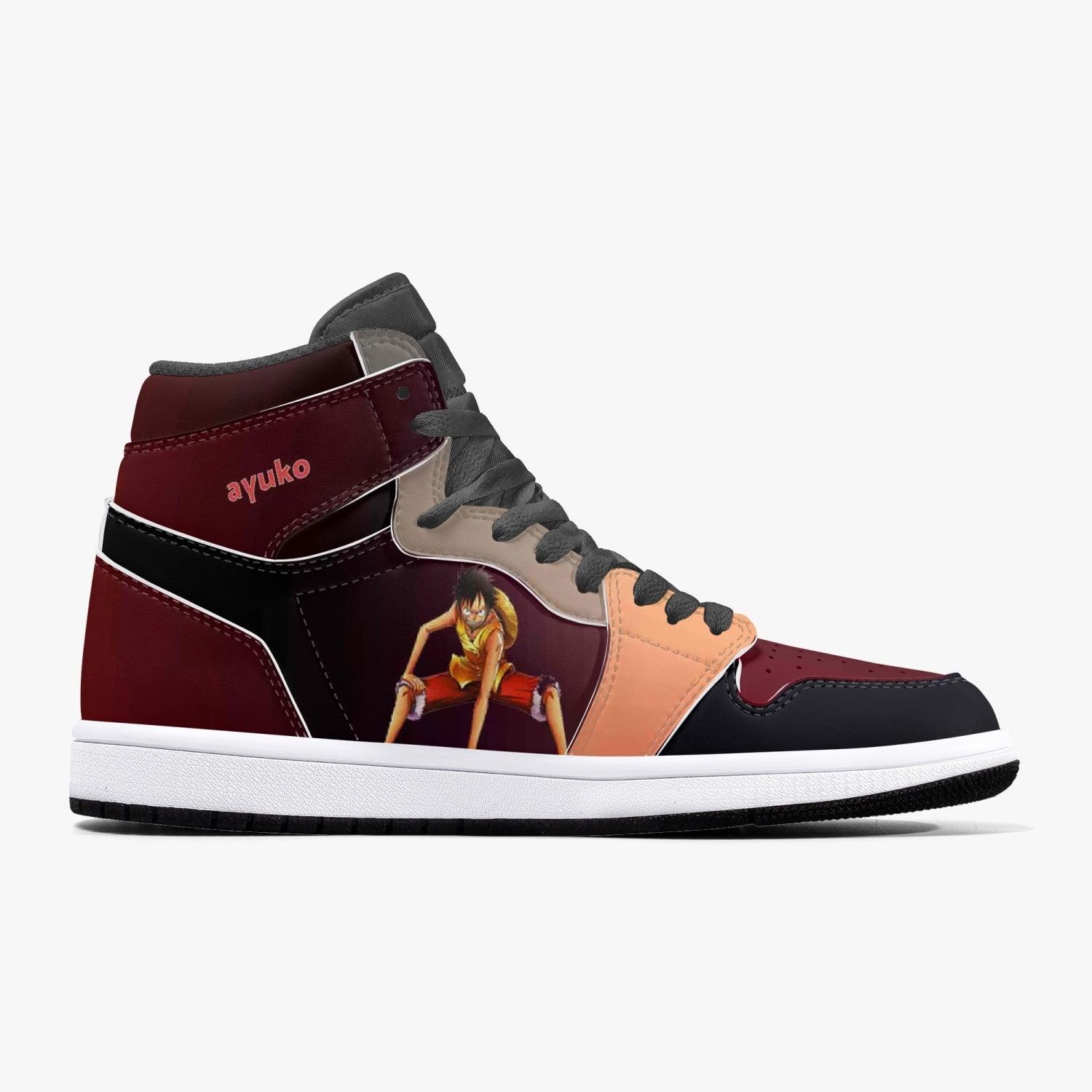 One Piece Luffy AJ1 High Top Shoes v2 - Shoesmates