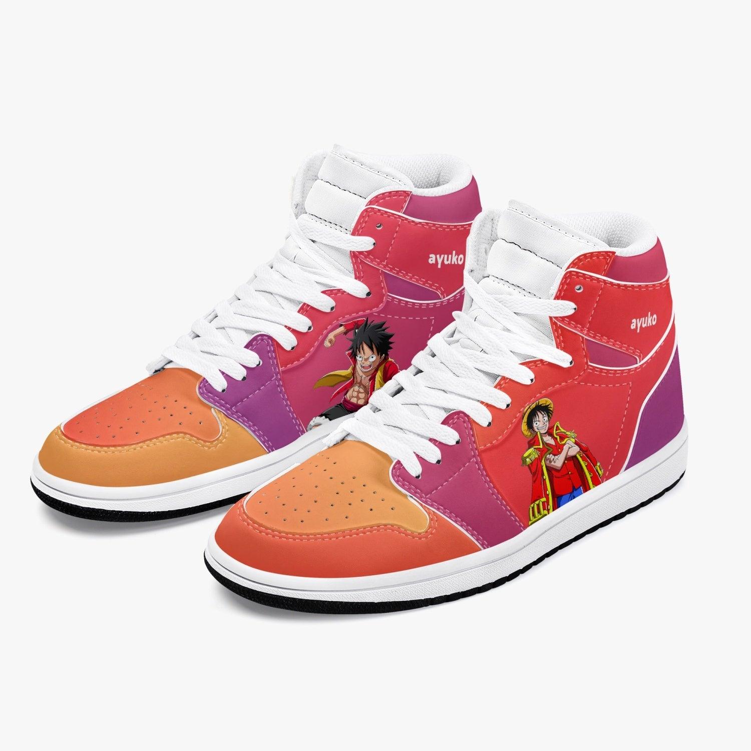 One Piece Luffy Armament Haki AJ1 High Top Shoes - Shoesmates