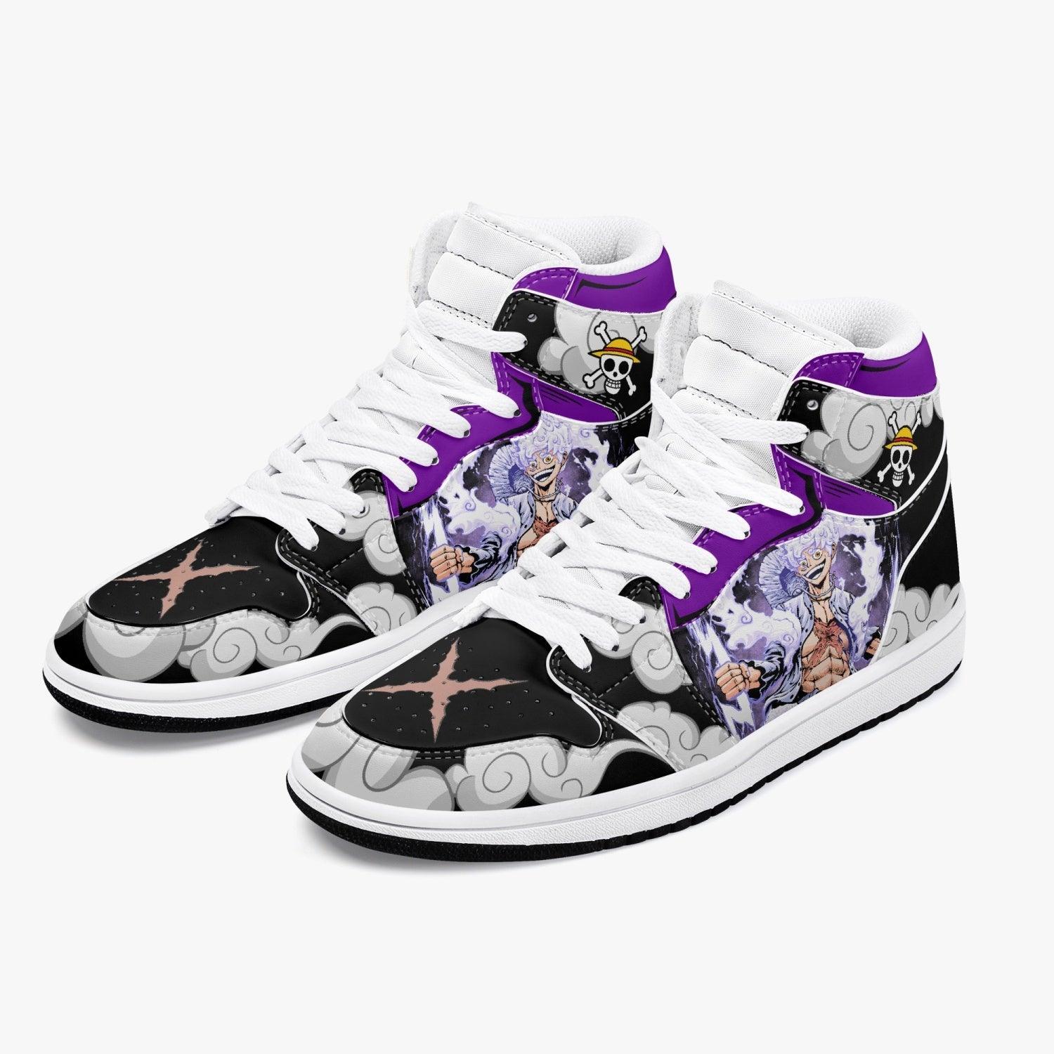 One Piece Luffy Nika AJ1 High Top Shoes - Shoesmates