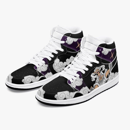 One Piece Luffy White Gear 5 AJ1 High Top Shoes - Shoesmates