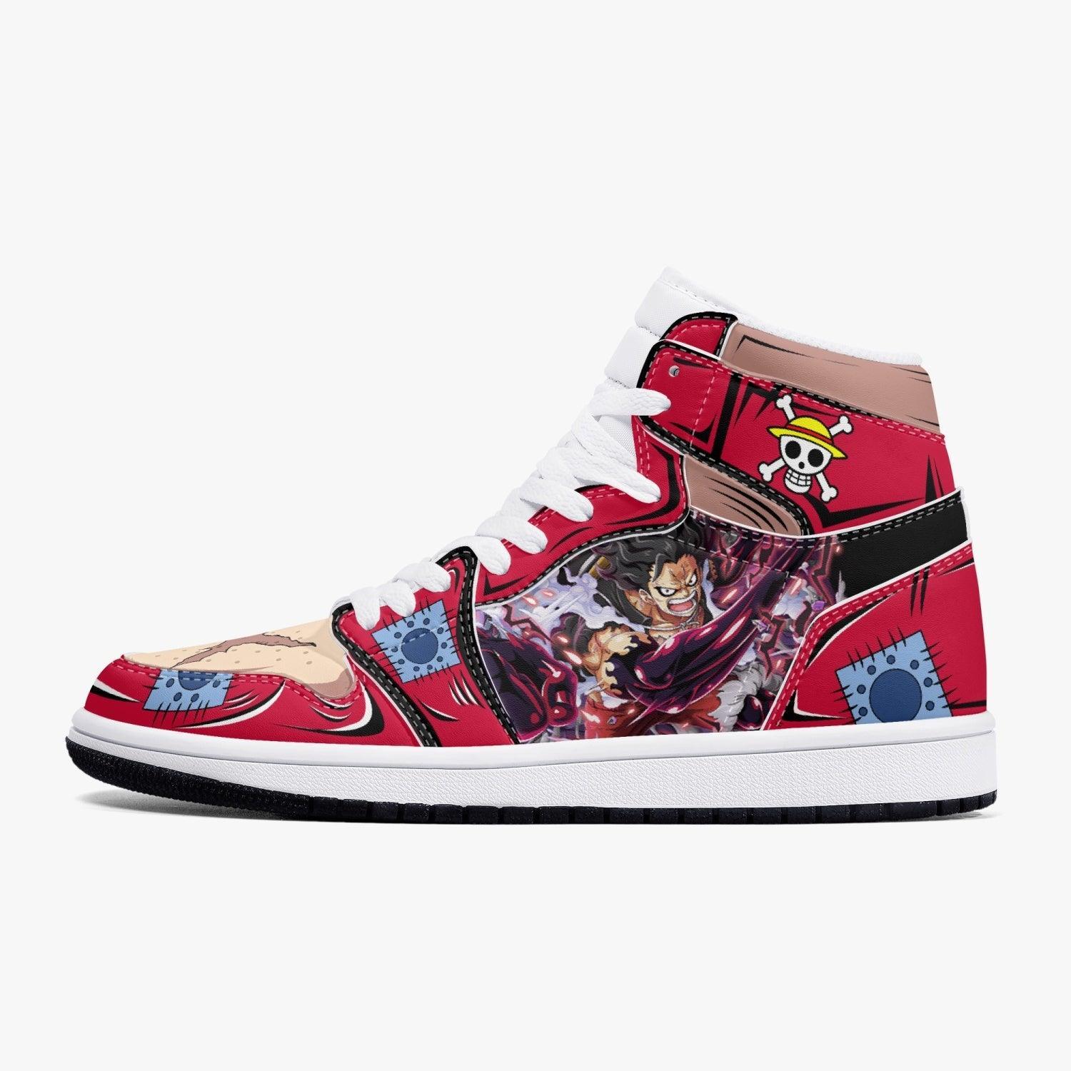 One Piece Monkey D. Luffy Armament Haki AJ1 High Top Shoes - Shoesmates