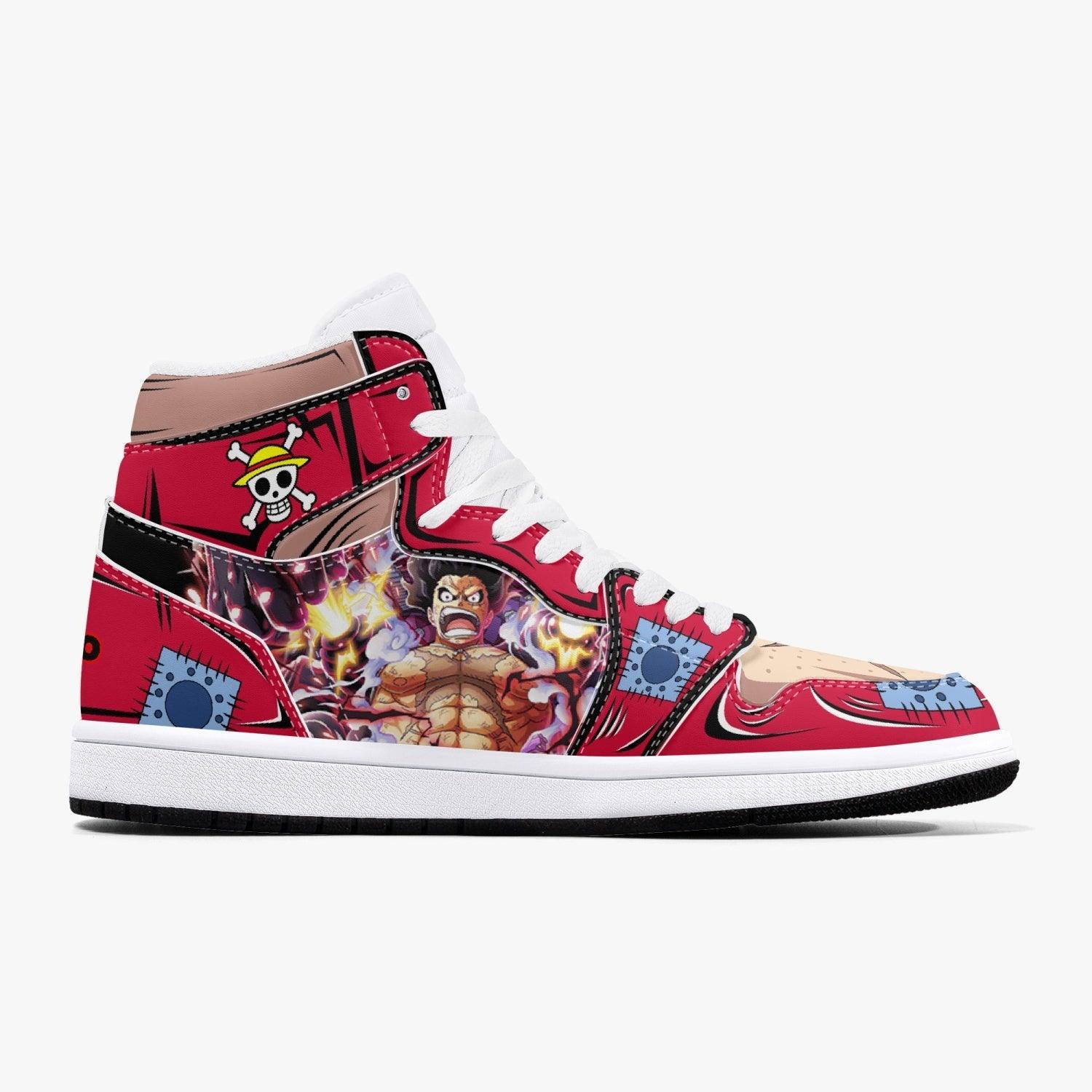 One Piece Monkey D. Luffy Armament Haki AJ1 High Top Shoes - Shoesmates