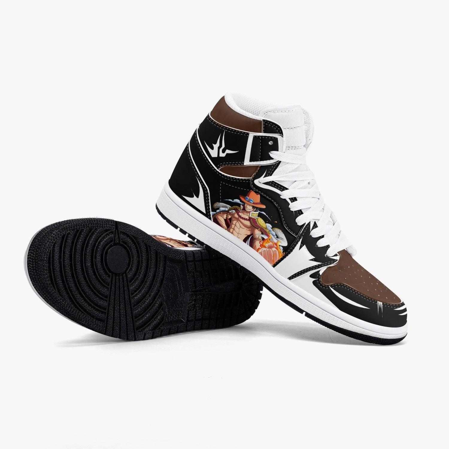 One Piece Portgas D. Ace AJ1 High Top Shoes - Shoesmates