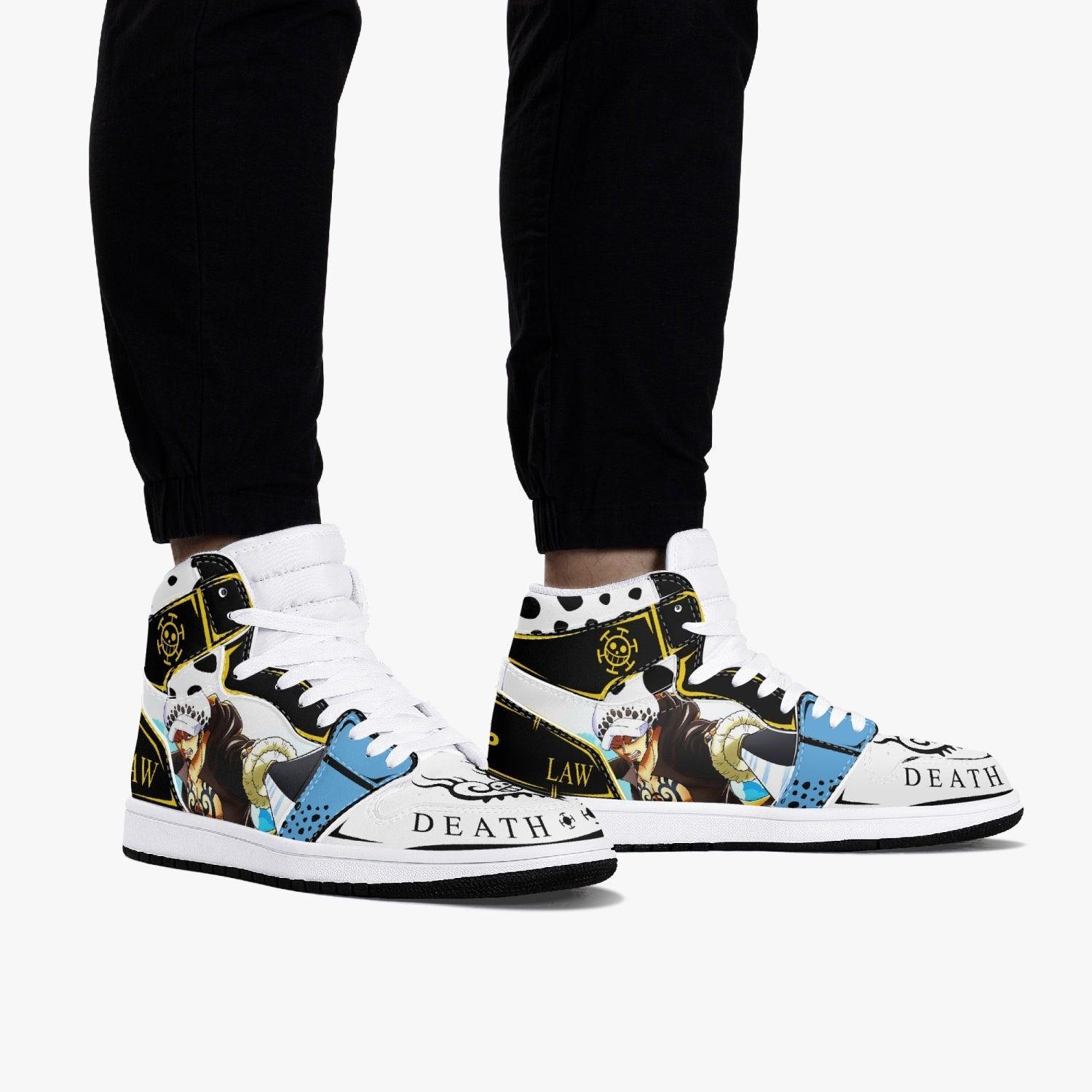 One Piece Trafalgar D. Water Law V2 AJ1 High Top Shoes - Shoesmates