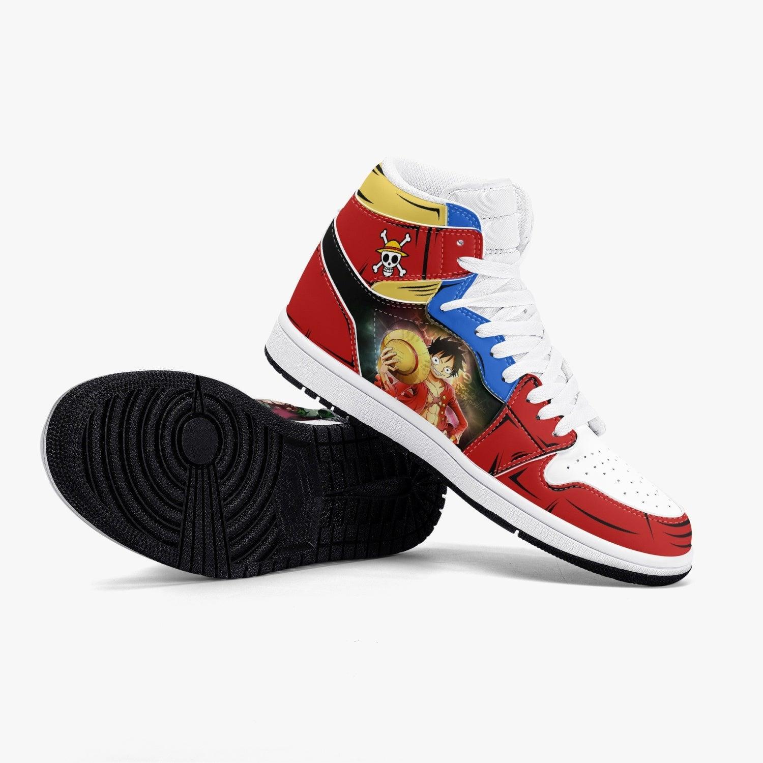 One Piece Zoro And Luffy AJ1 High Top Shoes - Shoesmates