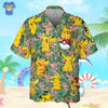 Pikachu Pkm Pattern 3D Hawaiian Shirt Summer Gift For Men And Women