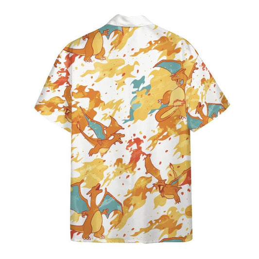 Pokemon Hawaiian Shirt Charizard Fire Hawaii Shirt Pokemon