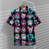 Pokemon Hawaiian Shirt Ghost Pokemons Glowing Light Black Pink Hawaii