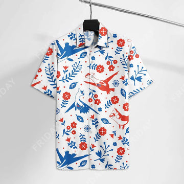 Pokemon Hawaiian Shirt Latias Latios Pokemon White Hawaii Pokemon Hawaii Shirt