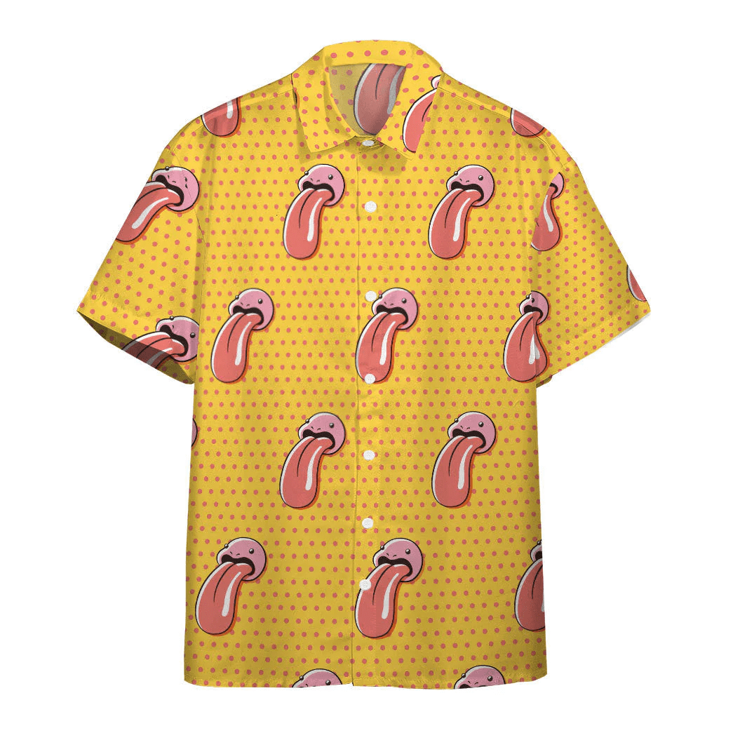 Pokemon Hawaiian Shirt Lickitung Yellow Hawaii Shirt Pokemon