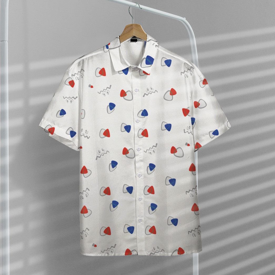 Pokemon Hawaiian Shirt Togepi Egg Pattern White Hawaii Shirt Pokemon