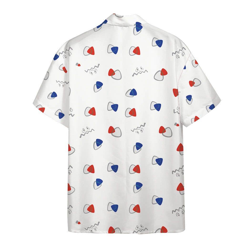 Pokemon Hawaiian Shirt Togepi Egg Pattern White Hawaii Shirt Pokemon